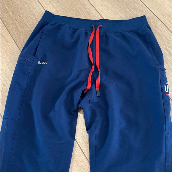 Figs X Team USA Medical Team Scrub Pants Sz XL Logo Spellout Olympics Trendy - Picture 3 of 12